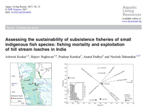 New paper on sustainability of small-scale fisheries in Western Ghats