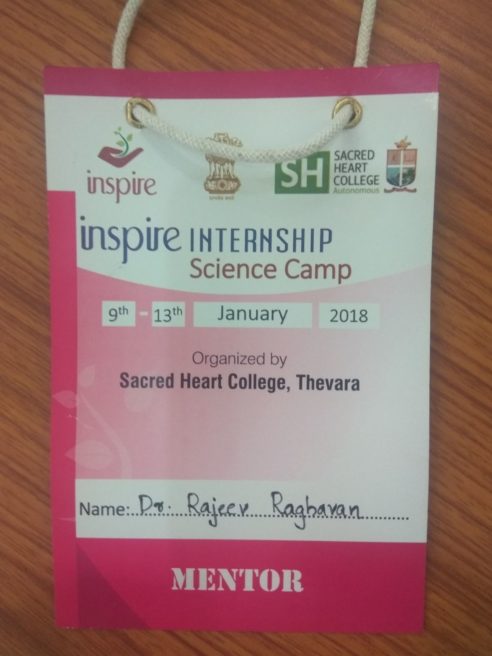 INSPIRE Science Internship Camp