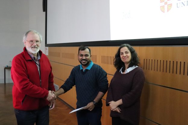Prize for best talk – SCCS Cambridge