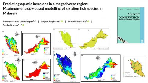 Predicting alien fish species invasions in Malaysia: new paper in Aquatic Conservation