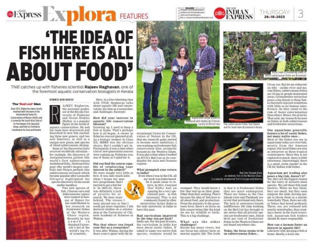 Lab PI interviewed for the New Indian Express