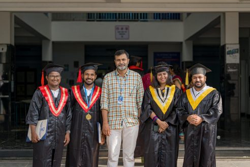 Convocation – Arya and Unmesh receive PhD, Ryan and Ravi receive MFSc