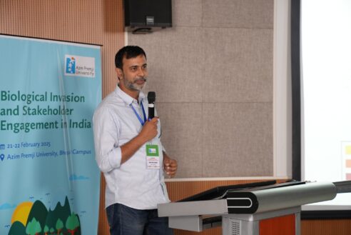 Lab PI gave a talk at the Meeting on ‘Biological Invasion and Stakeholder Engagement in India’ organized by the Indian Forum for Invasion Biology and the Azim Premji University, Bhopal