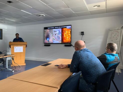 Lab PI gives a talk at the IFREMER Sète Station, France