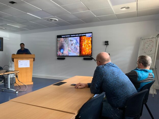 Lab PI gives a talk at the IFREMER Sète Station, France