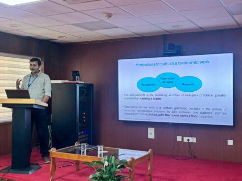 PI delivered an invited talk at the National Workshop on Octocoral Taxonomy
